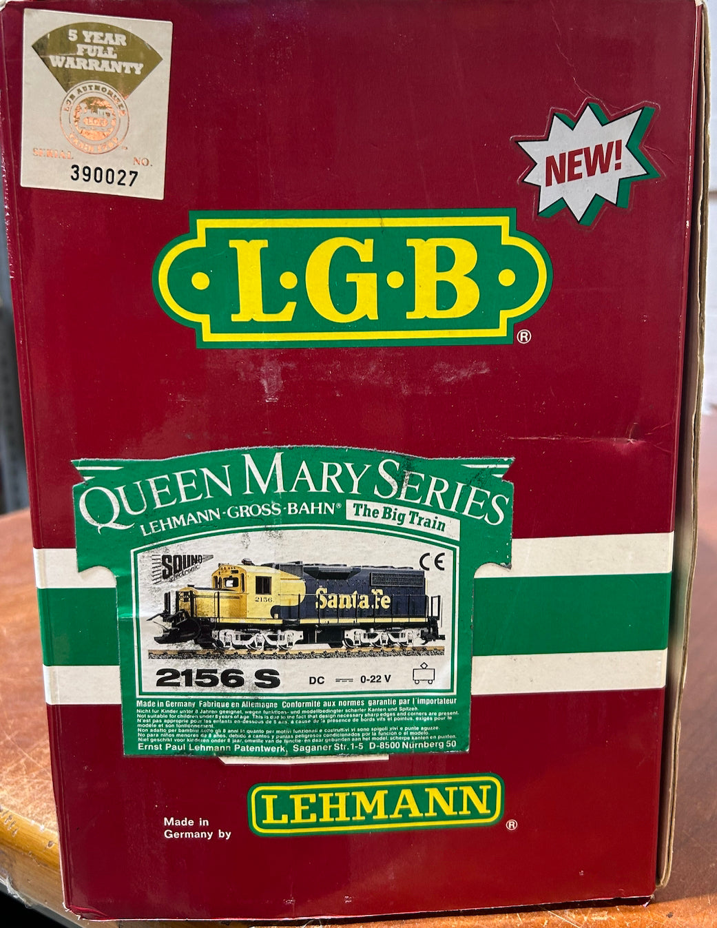 LGB Santa Fe Queen Mary Series 2156 S